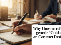 Why I have to refuse generic ‘Guidance’ on Contract Drafting